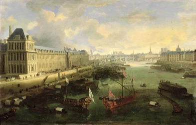 The Seine Viewed with the Pont Neuf, the Louvre and the College Mazarin